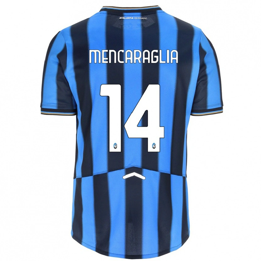 Danxen Hombre Camiseta Filippo Mencaraglia #14 Azul Cielo Negro 1ª Equipación 2025/26 La Camisa