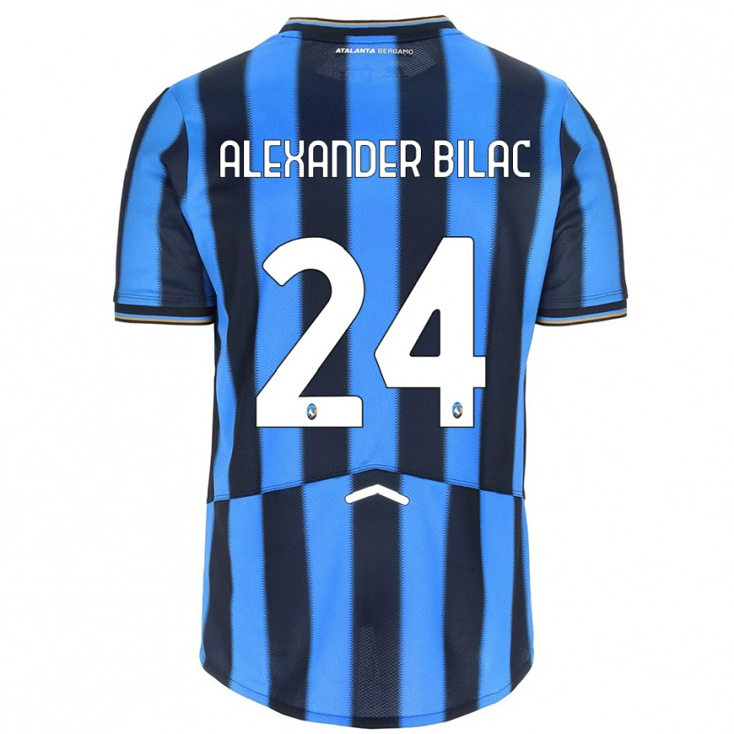 Danxen Hombre Camiseta Max Bilac #24 Azul Cielo Negro 1ª Equipación 2025/26 La Camisa