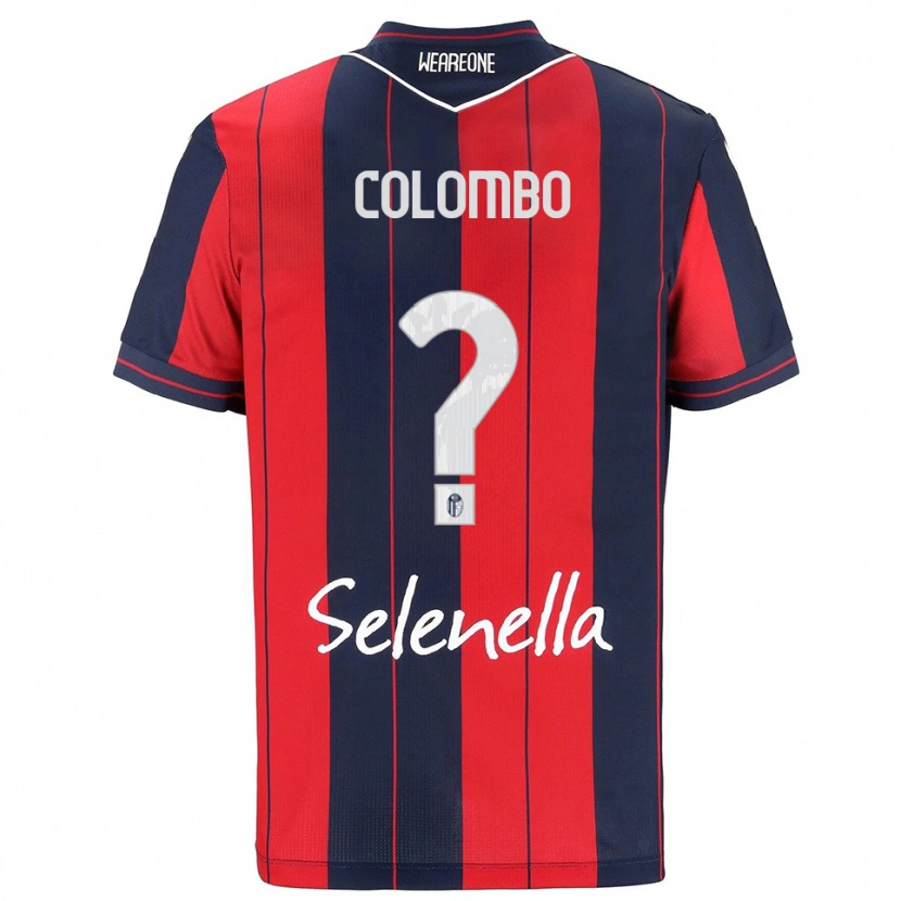 Danxen Hombre Camiseta Valentina Colombo #0 Rojo Marino 1ª Equipación 2025/26 La Camisa