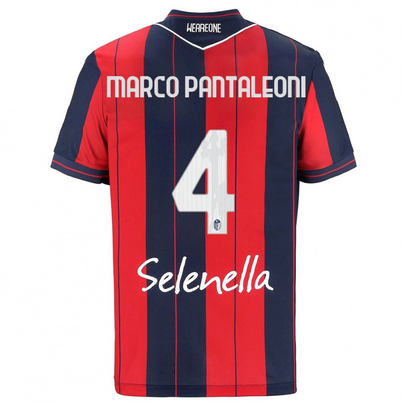 Danxen Hombre Camiseta Gian Marco Pantaleoni #4 Rojo Marino 1ª Equipación 2025/26 La Camisa