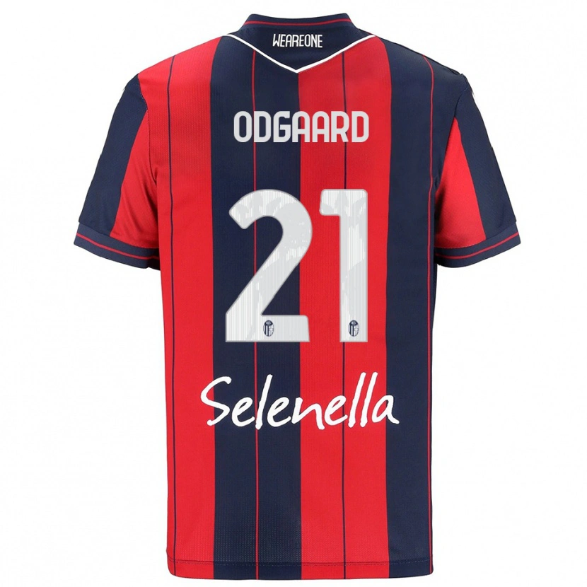 Danxen Hombre Camiseta Jens Odgaard #21 Rojo Marino 1ª Equipación 2025/26 La Camisa