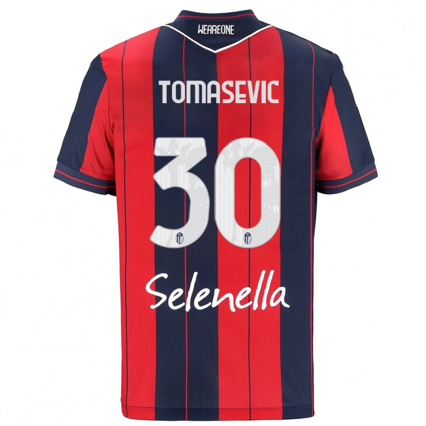 Danxen Hombre Camiseta Bodin Tomasevic #30 Rojo Marino 1ª Equipación 2025/26 La Camisa