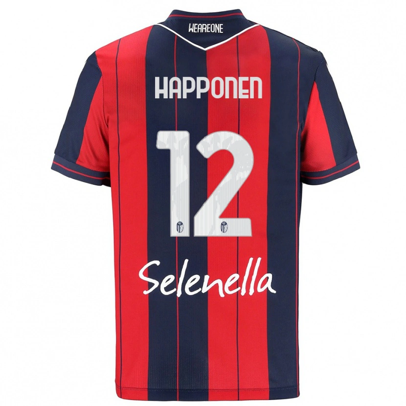 Danxen Hombre Camiseta Ukko Happonen #12 Rojo Marino 1ª Equipación 2025/26 La Camisa