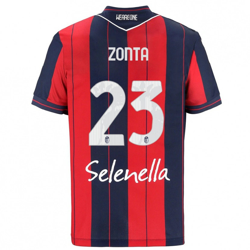 Danxen Hombre Camiseta Alessandro Zonta #23 Rojo Marino 1ª Equipación 2025/26 La Camisa