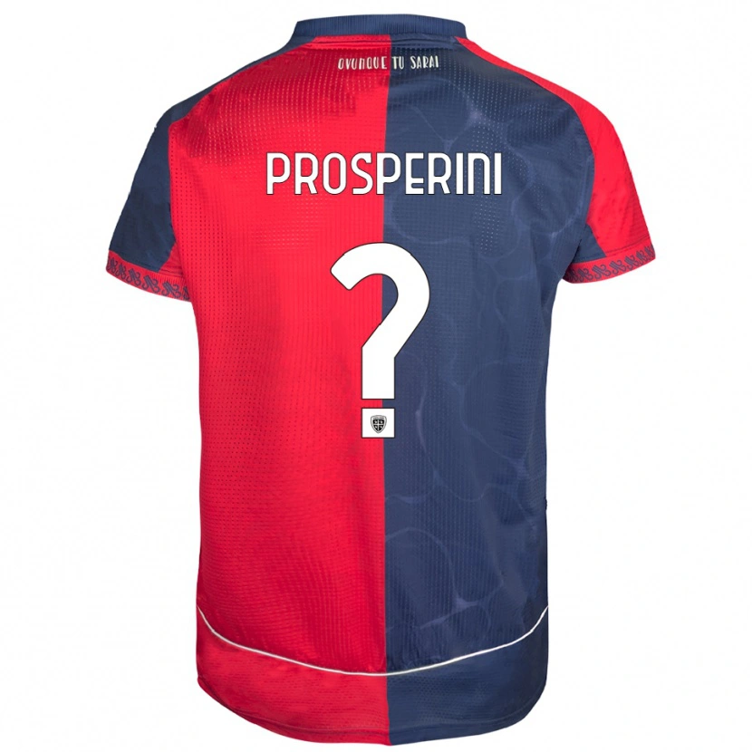 Danxen Hombre Camiseta Matteo Prosperini #0 Rojo Marino 1ª Equipación 2025/26 La Camisa