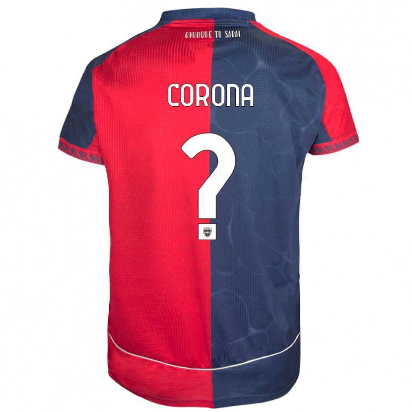 Danxen Hombre Camiseta Leonardo Corona #0 Rojo Marino 1ª Equipación 2025/26 La Camisa