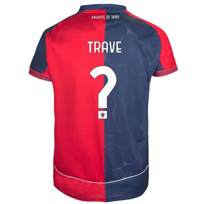 Danxen Hombre Camiseta Robert Trave #0 Rojo Marino 1ª Equipación 2025/26 La Camisa