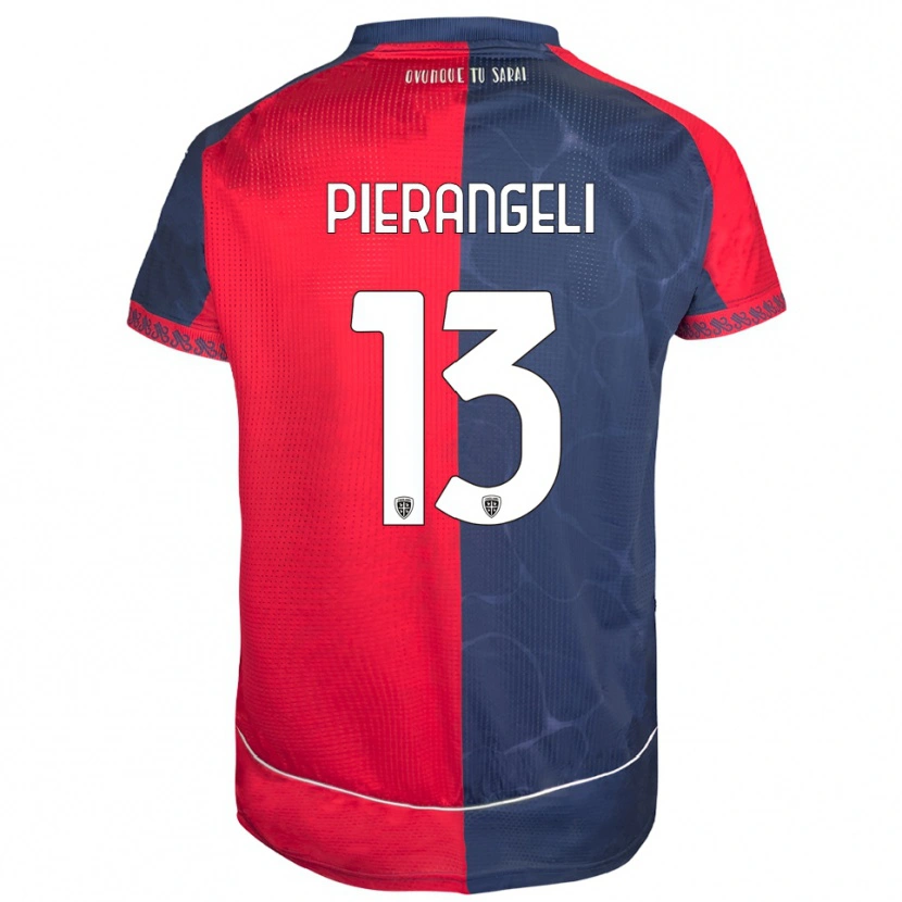 Danxen Hombre Camiseta Luis Pierangeli #13 Rojo Marino 1ª Equipación 2025/26 La Camisa