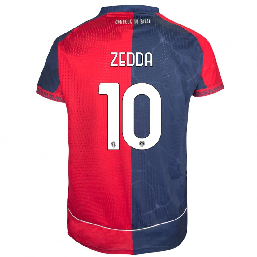 Danxen Hombre Camiseta Diego Zedda #10 Rojo Marino 1ª Equipación 2025/26 La Camisa