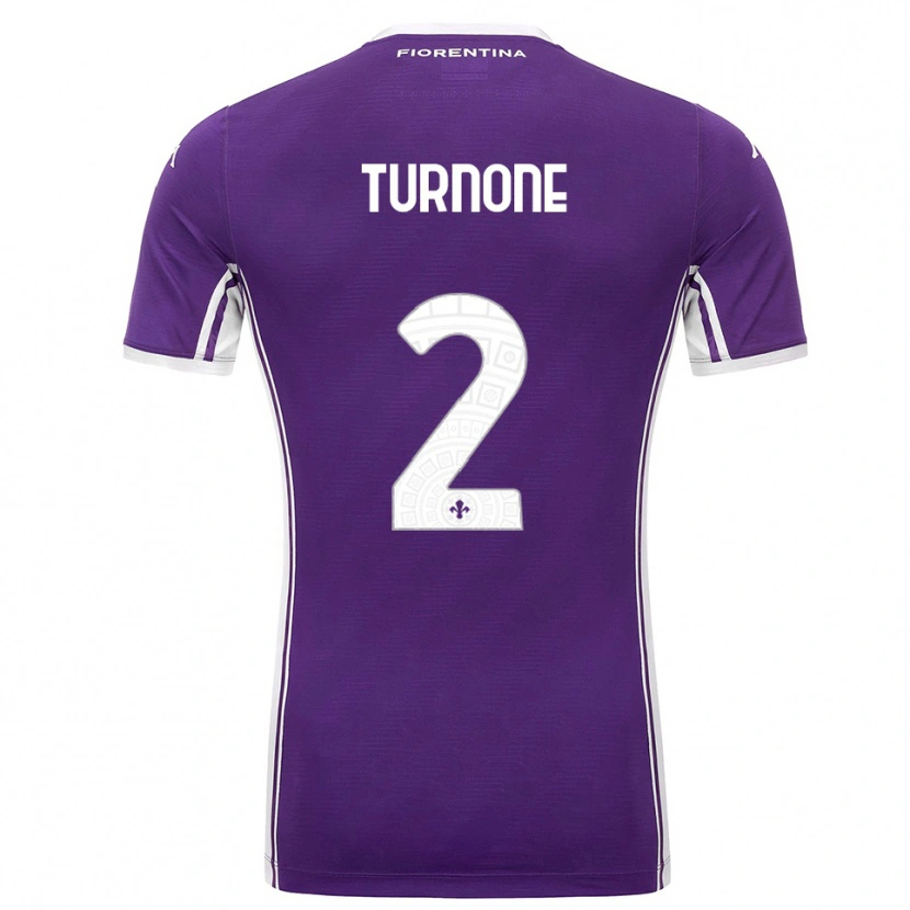 Danxen Hombre Camiseta Niccolò Turnone #2 Púrpura Blanco 1ª Equipación 2025/26 La Camisa