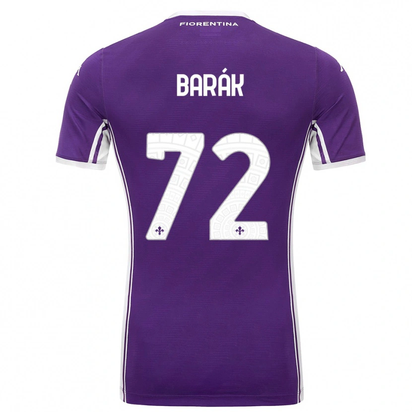 Danxen Hombre Camiseta Antonín Barák #72 Púrpura Blanco 1ª Equipación 2025/26 La Camisa