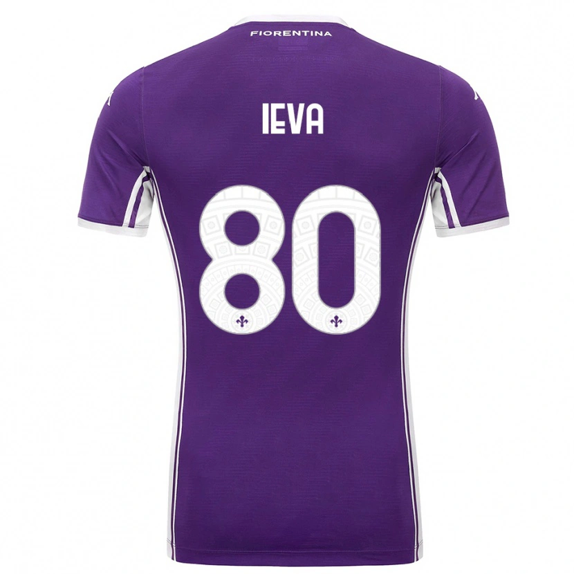 Danxen Hombre Camiseta Stella Ieva #80 Púrpura Blanco 1ª Equipación 2025/26 La Camisa