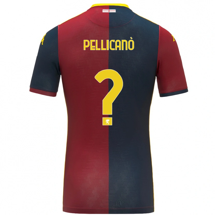 Danxen Hombre Camiseta Antonino Pellicanò #0 Rojo Azul Real 1ª Equipación 2025/26 La Camisa