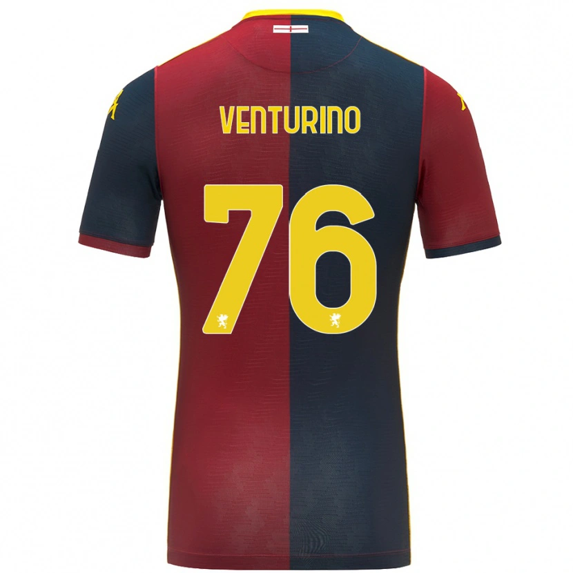 Danxen Hombre Camiseta Lorenzo Venturino #76 Rojo Azul Real 1ª Equipación 2025/26 La Camisa