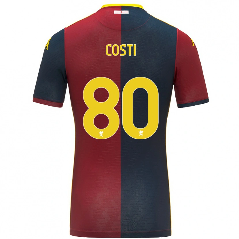 Danxen Hombre Camiseta Fabiana Costi #80 Rojo Azul Real 1ª Equipación 2025/26 La Camisa