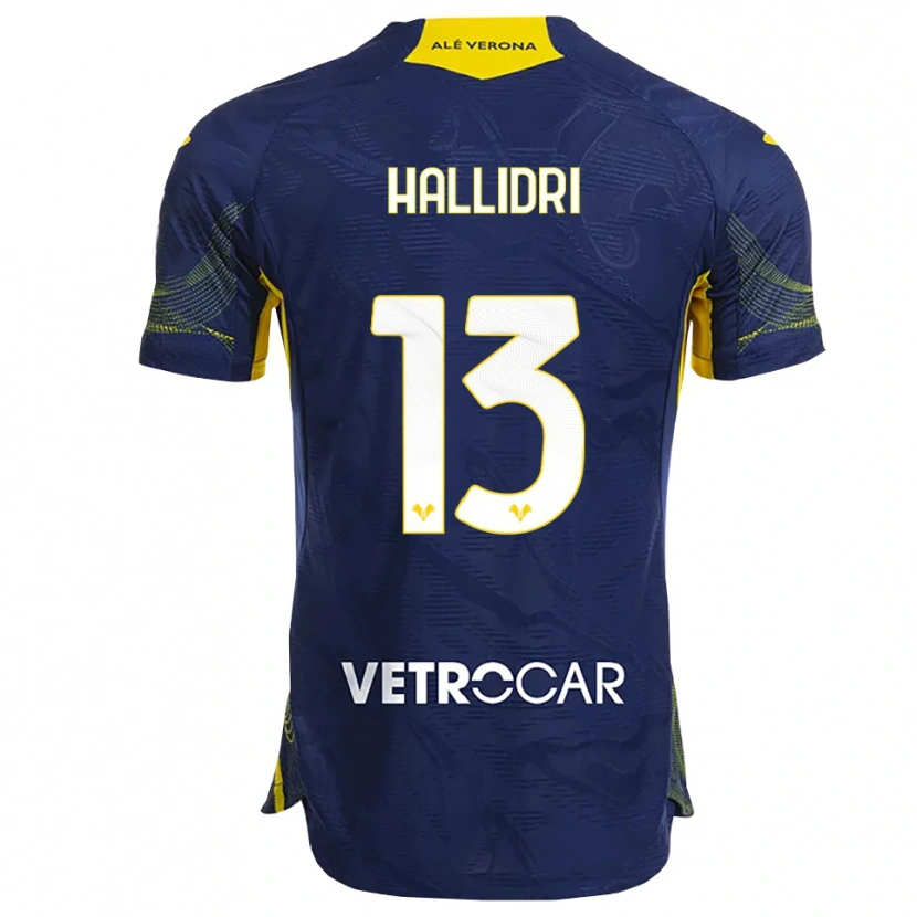 Danxen Hombre Camiseta Fabian Hallidri #13 Marino Amarillo 1ª Equipación 2025/26 La Camisa