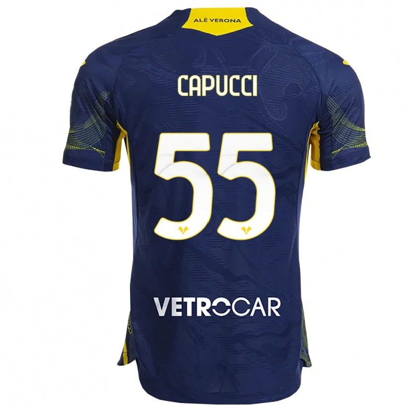 Danxen Hombre Camiseta Laura Capucci #55 Marino Amarillo 1ª Equipación 2025/26 La Camisa
