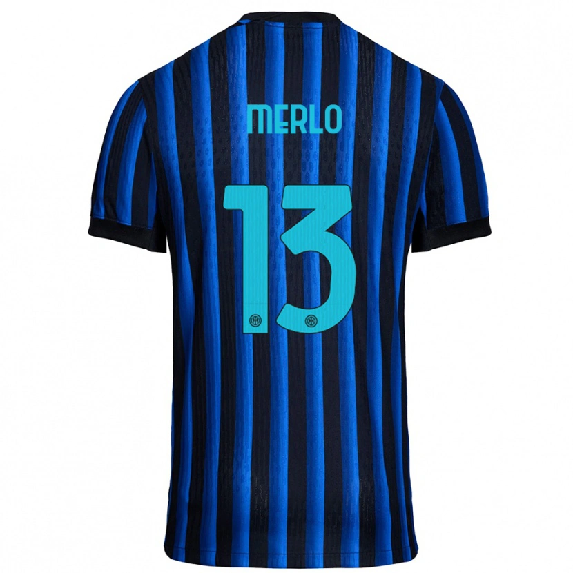 Danxen Hombre Camiseta Beatrice Merlo #13 Negro Azul 1ª Equipación 2025/26 La Camisa