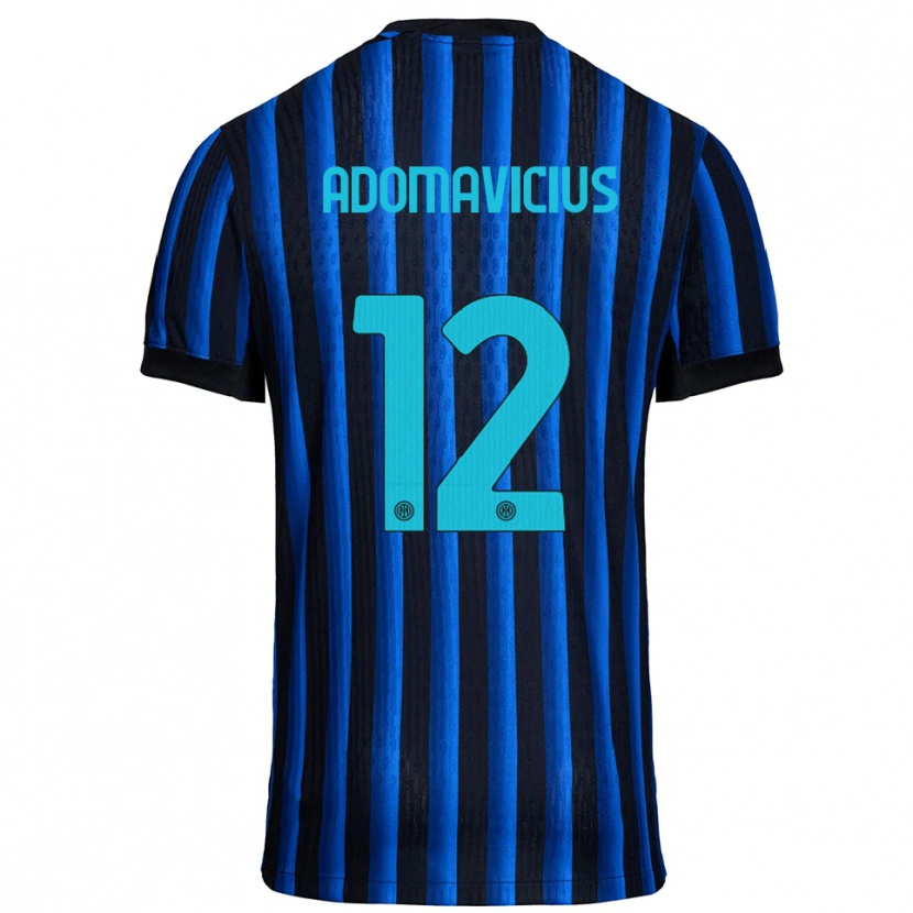 Danxen Hombre Camiseta Henrikas Adomavicius #12 Negro Azul 1ª Equipación 2025/26 La Camisa