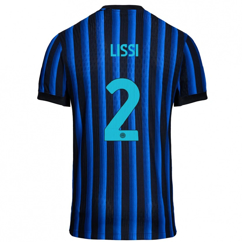 Danxen Hombre Camiseta Thomas Lissi #2 Negro Azul 1ª Equipación 2025/26 La Camisa
