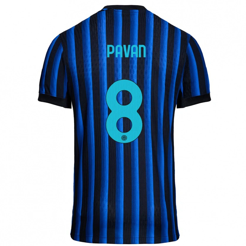 Danxen Hombre Camiseta Matilde Pavan #8 Negro Azul 1ª Equipación 2025/26 La Camisa