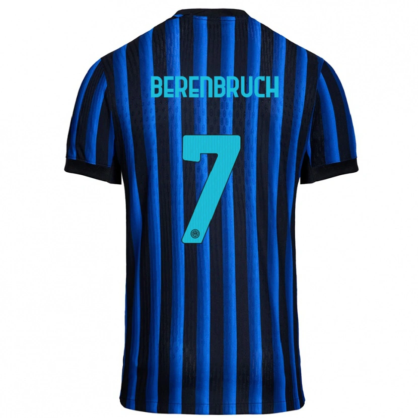 Danxen Hombre Camiseta Thomas Berenbruch #7 Negro Azul 1ª Equipación 2025/26 La Camisa