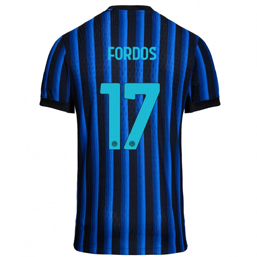 Danxen Hombre Camiseta Beatrix Fördős #17 Negro Azul 1ª Equipación 2025/26 La Camisa