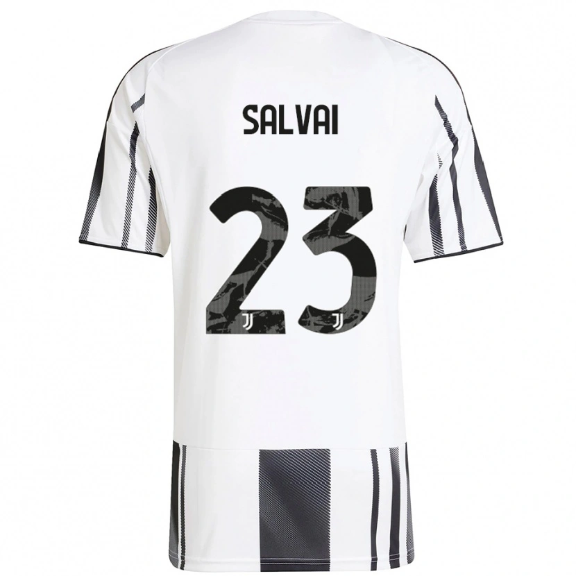 Danxen Hombre Camiseta Cecilia Salvai #23 Blanco Negro 1ª Equipación 2025/26 La Camisa