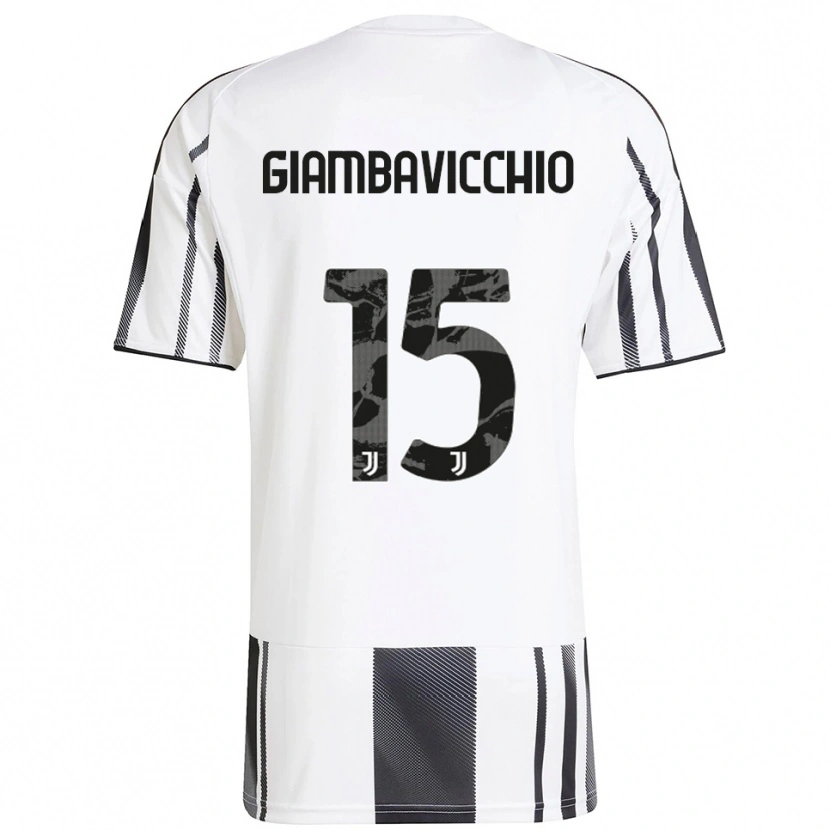 Danxen Hombre Camiseta Franco Giambavicchio #15 Blanco Negro 1ª Equipación 2025/26 La Camisa