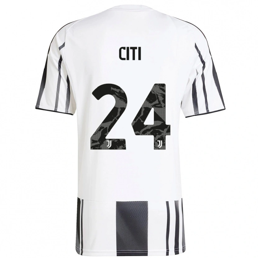 Danxen Hombre Camiseta Alessandro Citi #24 Blanco Negro 1ª Equipación 2025/26 La Camisa