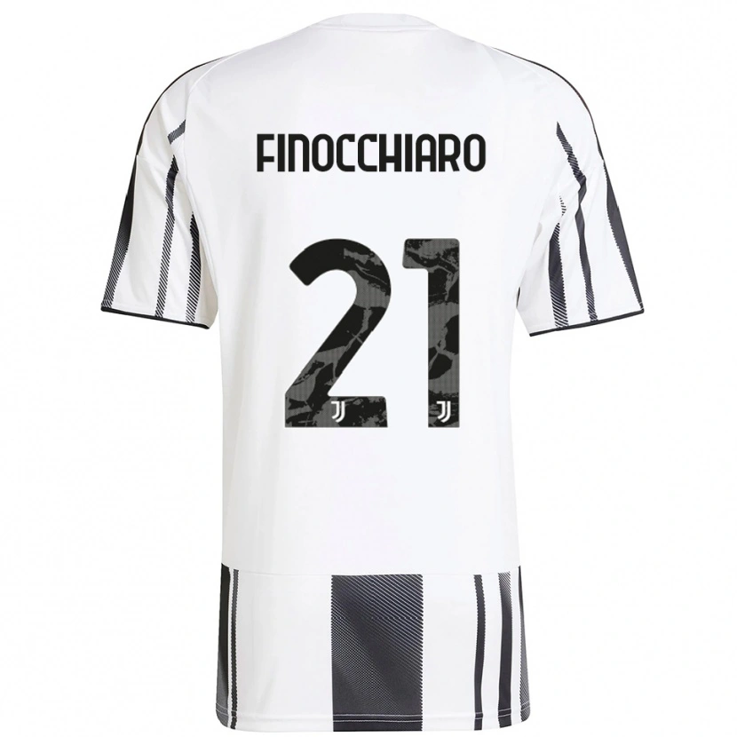 Danxen Hombre Camiseta Gabriele Finocchiaro #21 Blanco Negro 1ª Equipación 2025/26 La Camisa