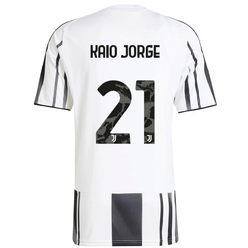 Danxen Hombre Camiseta Kaio Jorge #21 Blanco Negro 1ª Equipación 2025/26 La Camisa