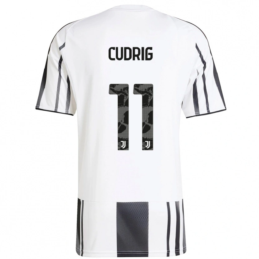 Danxen Hombre Camiseta Nicolò Cudrig #11 Blanco Negro 1ª Equipación 2025/26 La Camisa