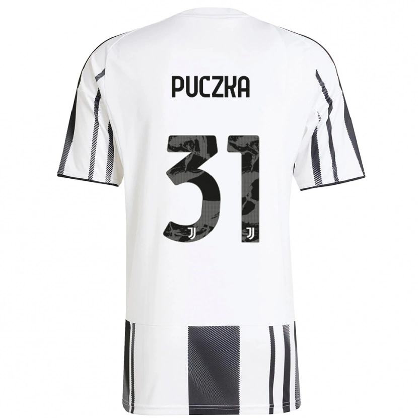 Danxen Hombre Camiseta David Puczka #31 Blanco Negro 1ª Equipación 2025/26 La Camisa