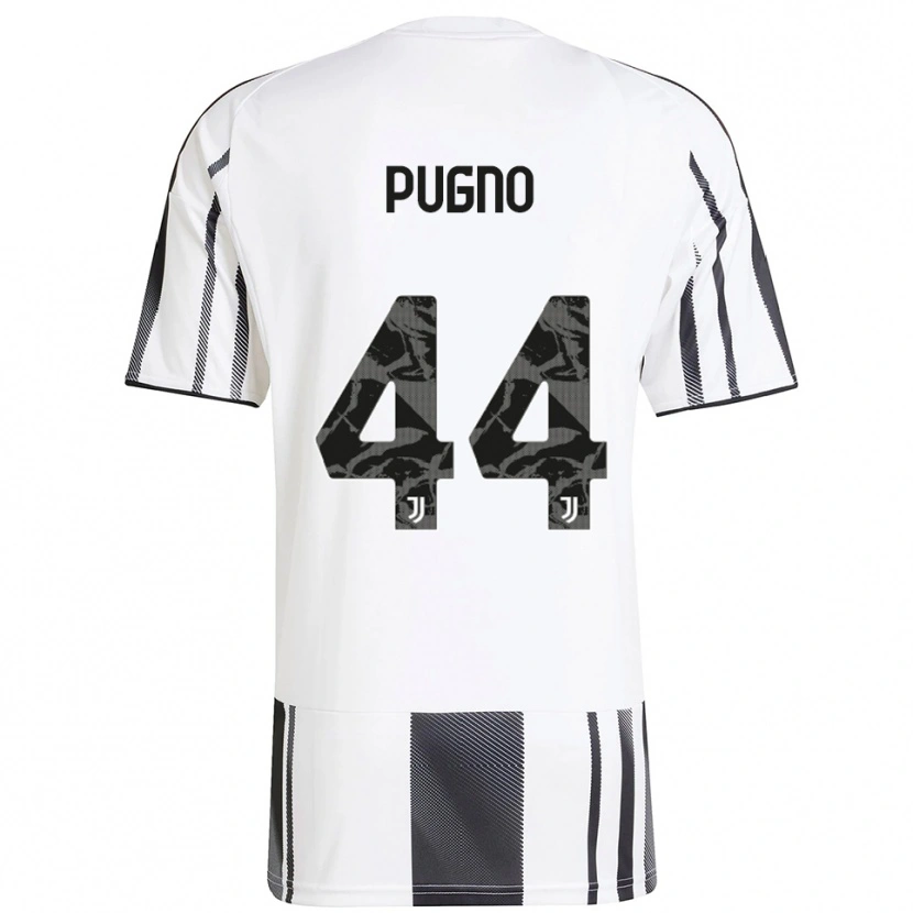 Danxen Hombre Camiseta Diego Pugno #44 Blanco Negro 1ª Equipación 2025/26 La Camisa