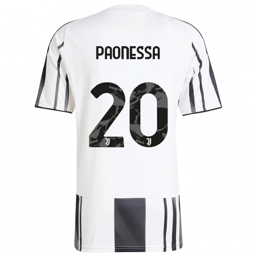 Danxen Hombre Camiseta Riccardo Paonessa #20 Blanco Negro 1ª Equipación 2025/26 La Camisa