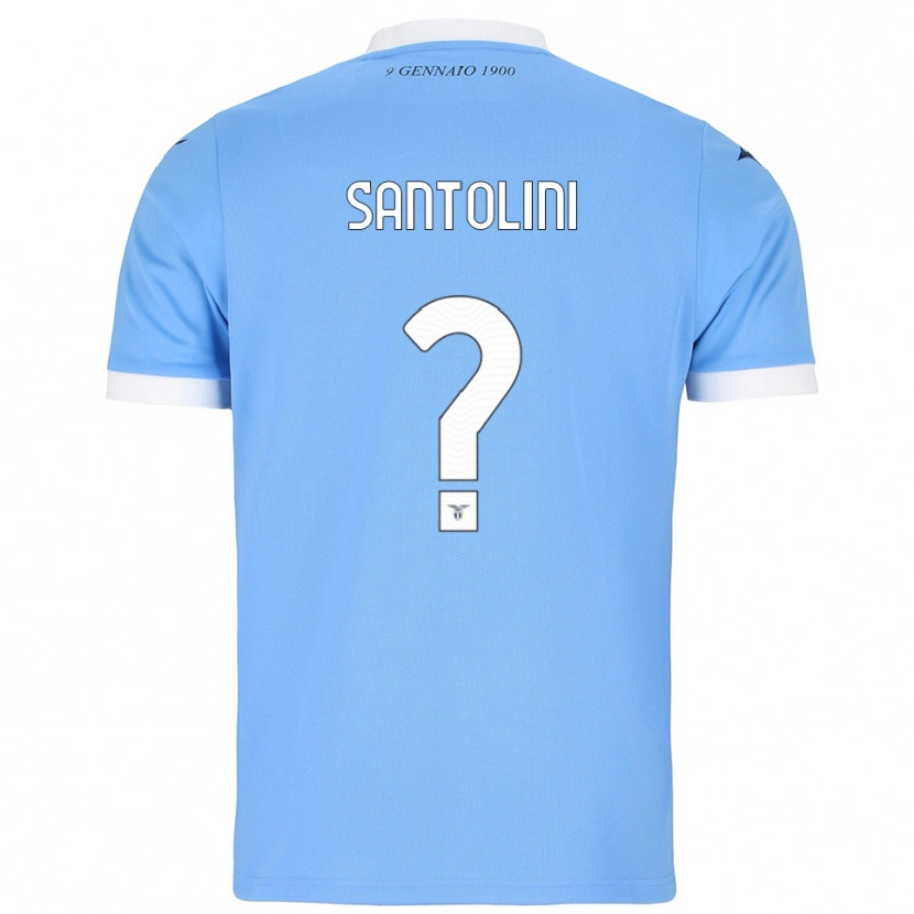 Danxen Hombre Camiseta Emanuele Santolini #0 Azul Cielo Blanco 1ª Equipación 2025/26 La Camisa