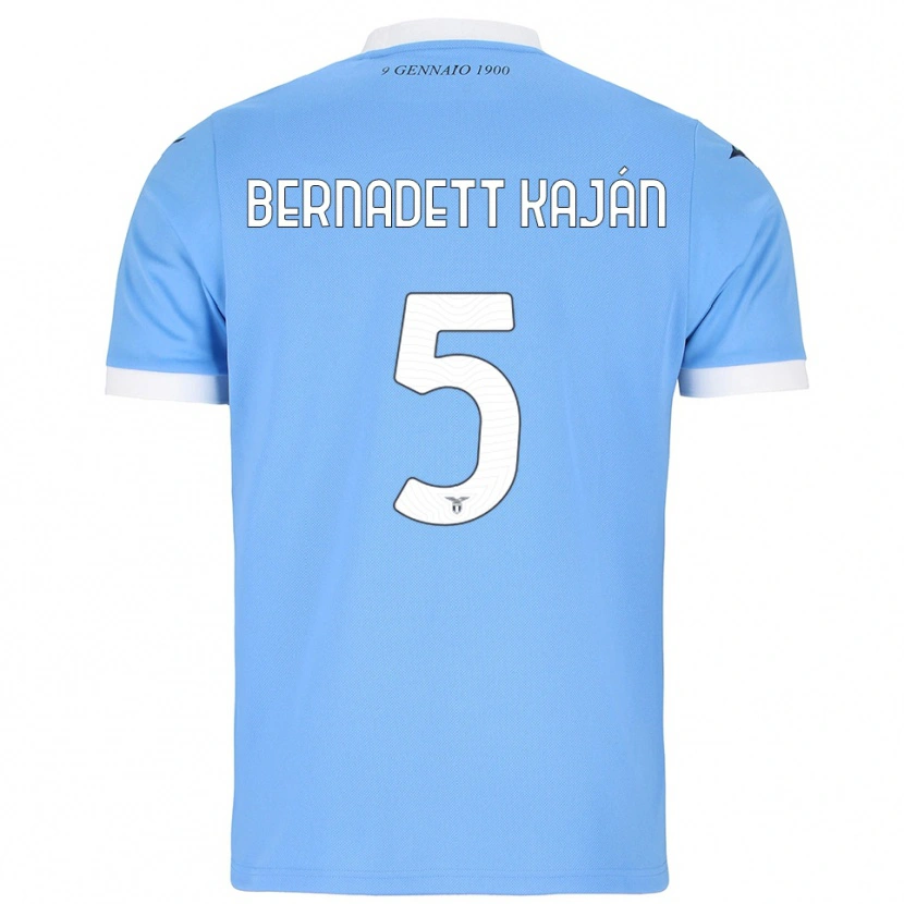 Danxen Hombre Camiseta Zsanett Bernadett Kaján #5 Azul Cielo Blanco 1ª Equipación 2025/26 La Camisa