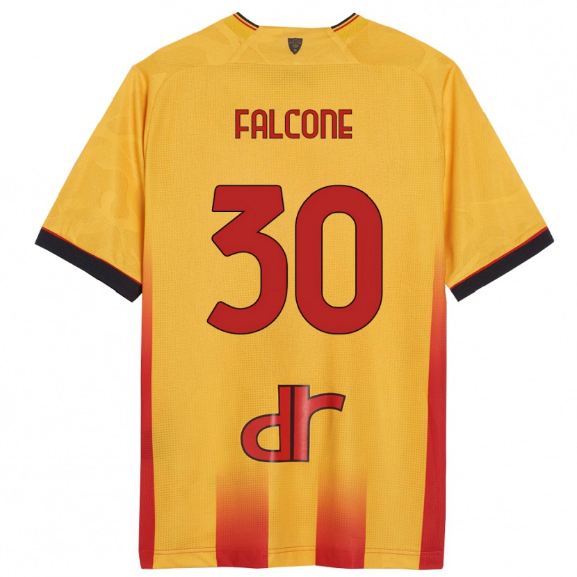 Danxen Hombre Camiseta Wladimiro Falcone #30 Amarillo Naranja 1ª Equipación 2025/26 La Camisa