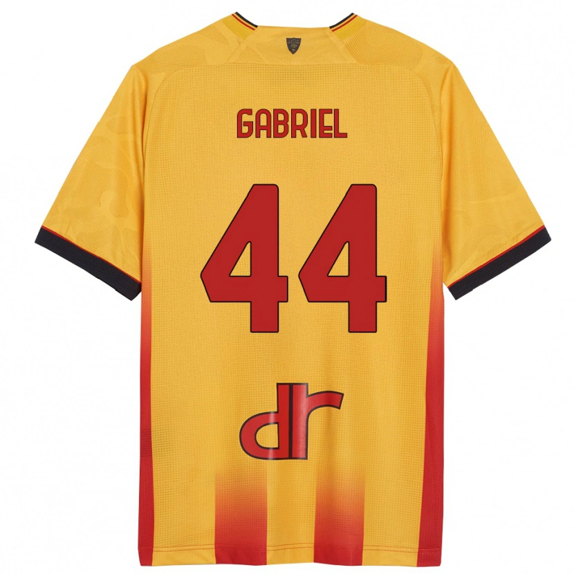 Danxen Hombre Camiseta Tiago Gabriel #44 Amarillo Naranja 1ª Equipación 2025/26 La Camisa
