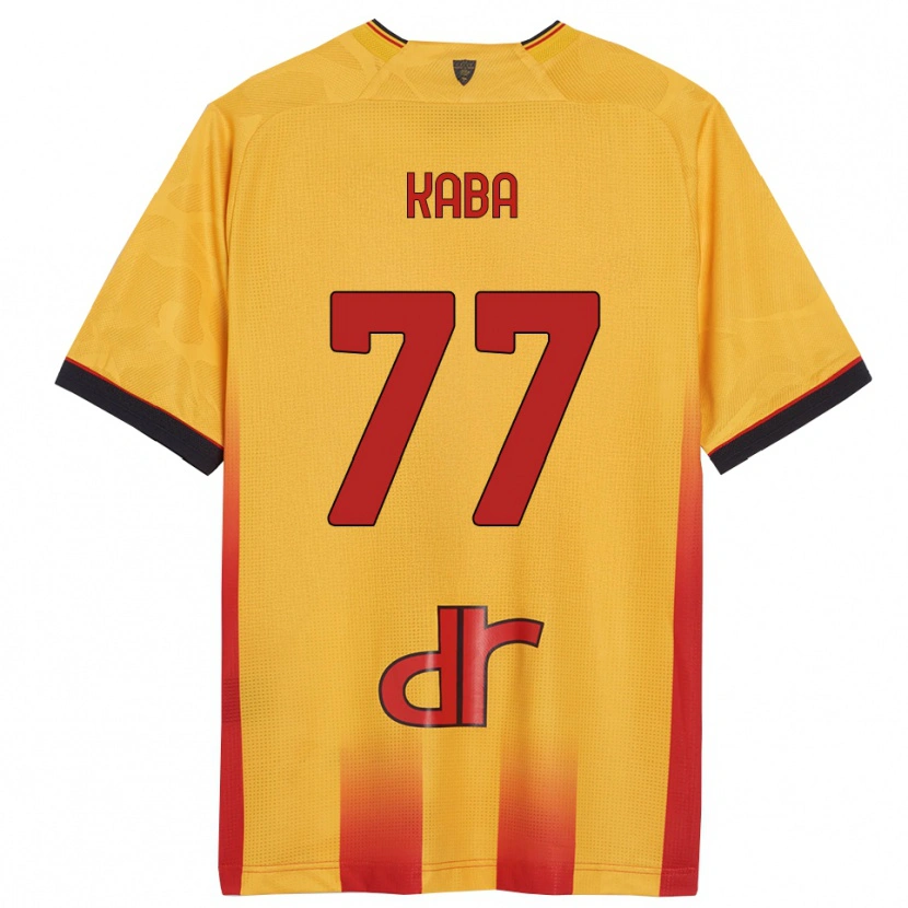 Danxen Hombre Camiseta Mohamed Kaba #77 Amarillo Naranja 1ª Equipación 2025/26 La Camisa