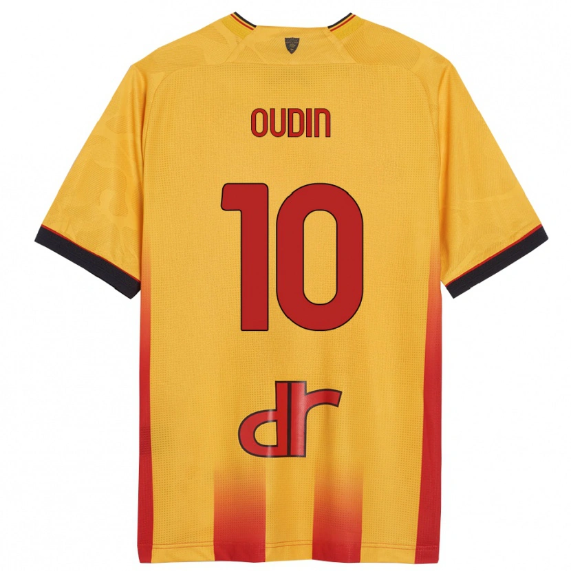 Danxen Hombre Camiseta Rémi Oudin #10 Amarillo Naranja 1ª Equipación 2025/26 La Camisa