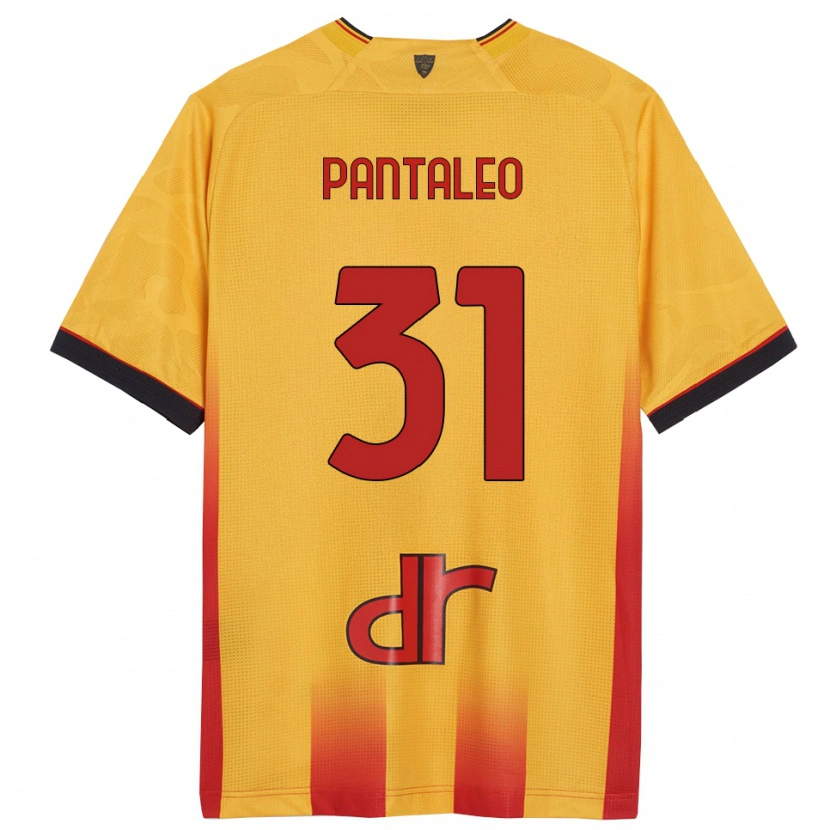 Danxen Hombre Camiseta Dario Pantaleo #31 Amarillo Naranja 1ª Equipación 2025/26 La Camisa