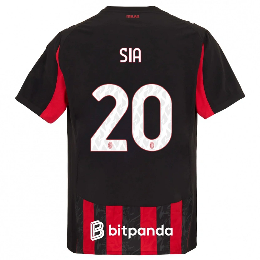 Danxen Hombre Camiseta Diego Sia #20 Rojo Negro 1ª Equipación 2025/26 La Camisa