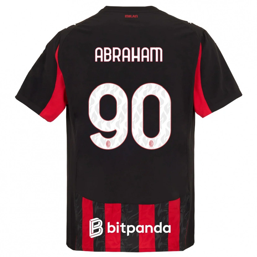 Danxen Hombre Camiseta Tammy Abraham #90 Rojo Negro 1ª Equipación 2025/26 La Camisa