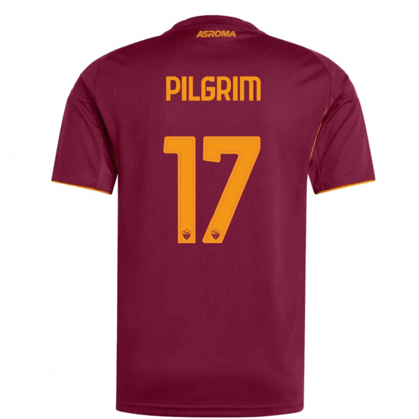 Danxen Hombre Camiseta Alayah Pilgrim #17 Borgoña Naranja 1ª Equipación 2025/26 La Camisa