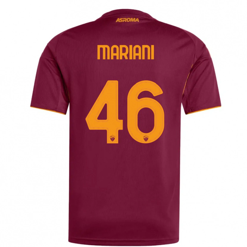 Danxen Hombre Camiseta Christian Mariani #46 Borgoña Naranja 1ª Equipación 2025/26 La Camisa