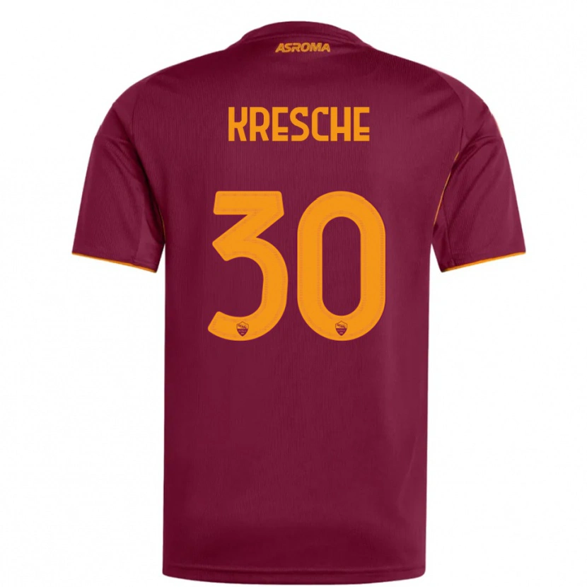 Danxen Hombre Camiseta Isabella Kresche #30 Borgoña Naranja 1ª Equipación 2025/26 La Camisa