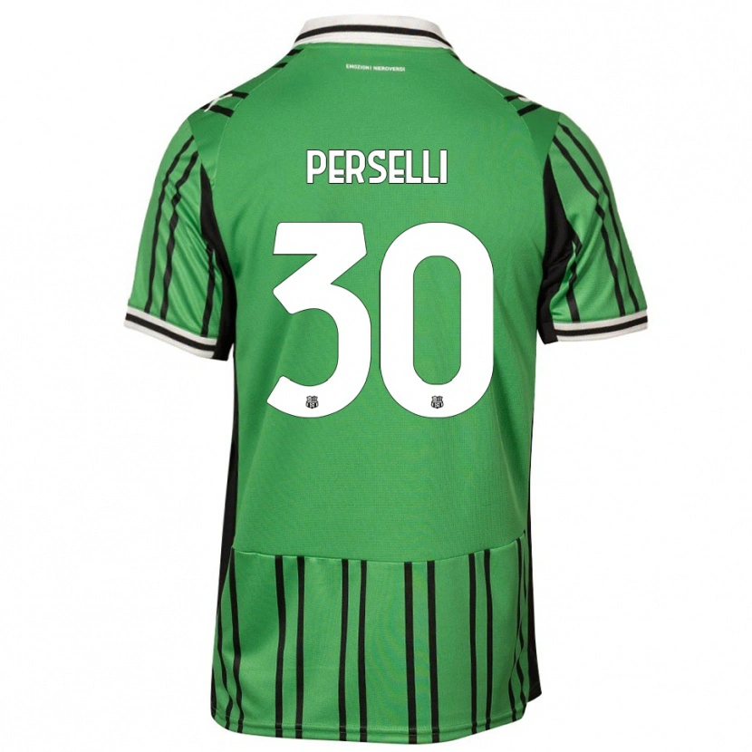 Danxen Hombre Camiseta Manuela Perselli #30 Verde Negro 1ª Equipación 2025/26 La Camisa