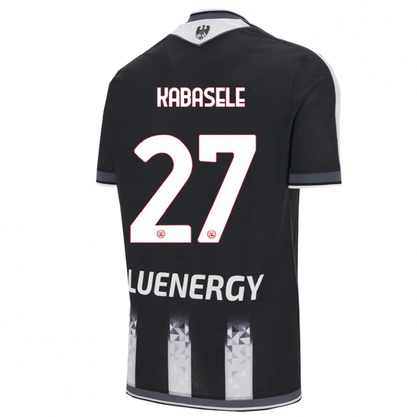 Danxen Hombre Camiseta Christian Kabasele #27 Negro Blanco 1ª Equipación 2025/26 La Camisa